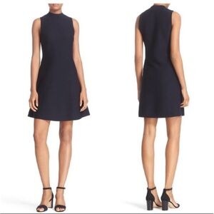 Theory Ineeta Milano Knit Dress Navy Blue Size Medium